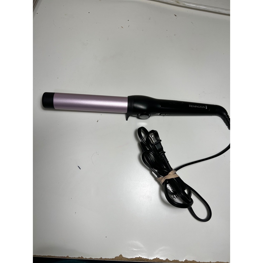 Remington 1 Inch Curling Wand Pink Black Ceramic Adjustable Heat CI5325